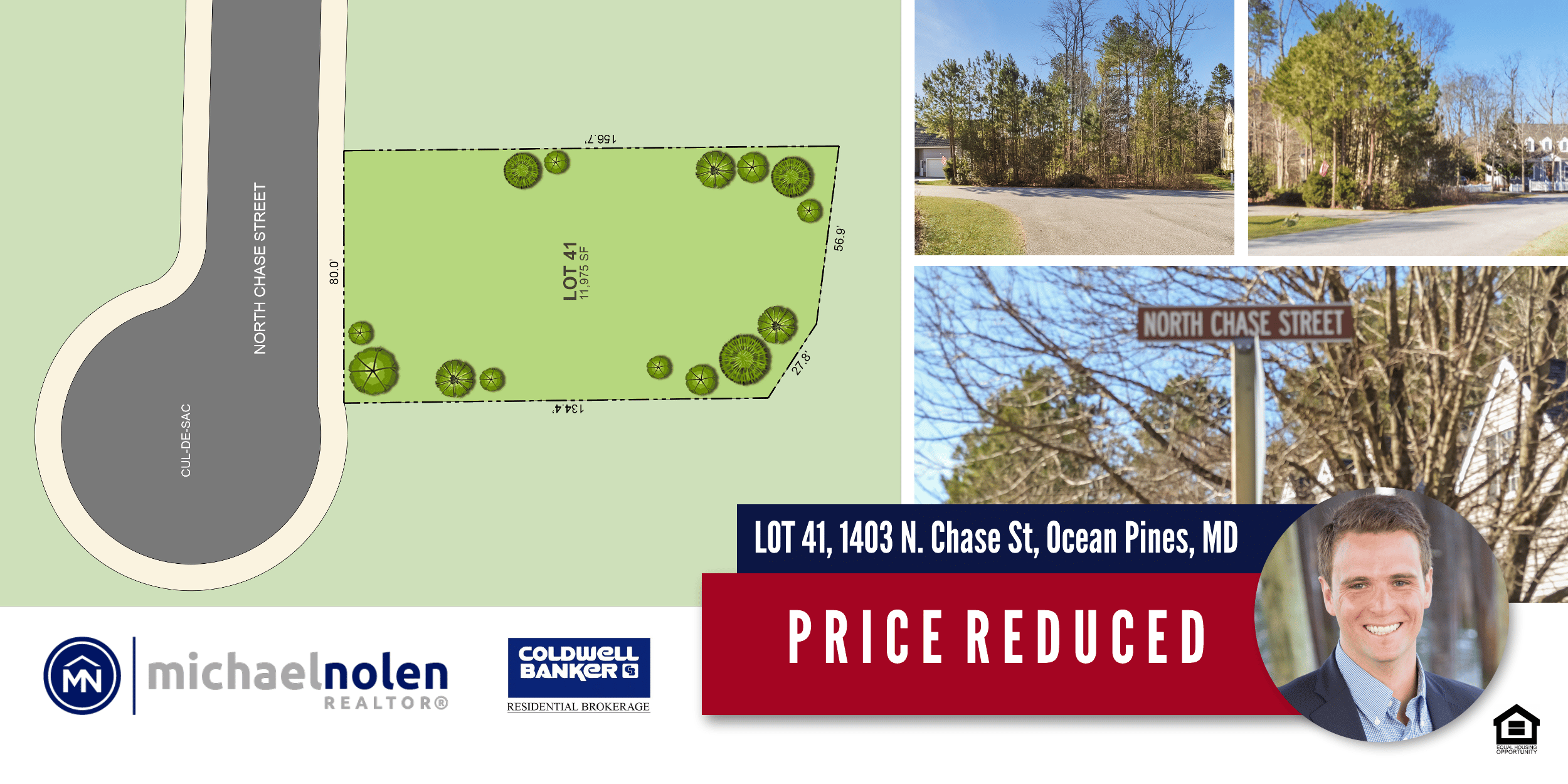 Banner Ad - Price Reduced - Lot 41 - 1403 N Chase